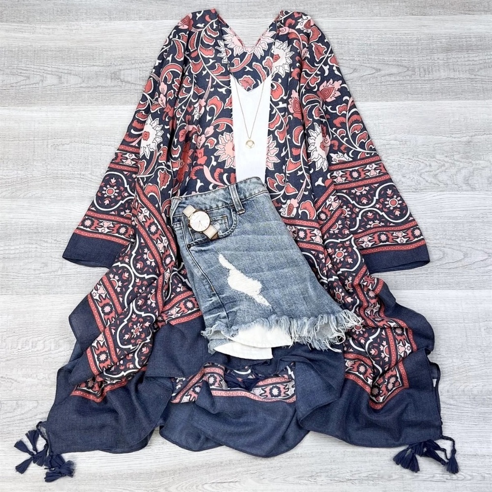 Morocco Kimono | NAVY